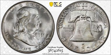 1951-D 50C MS66FBL