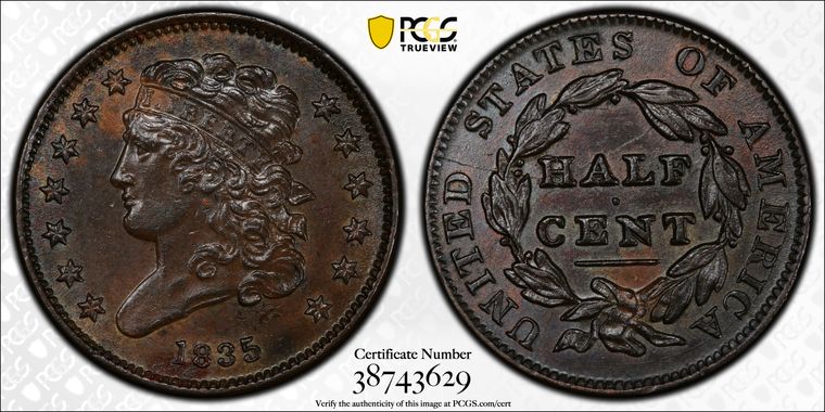 Cert 38743629 - Coin Image