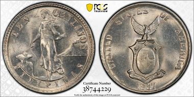 1937-M 10C MS64