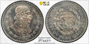 1959-Mo Peso KM-459 MS66