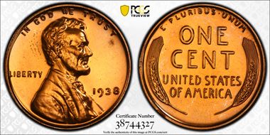 1938 1C PR67RD