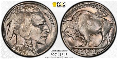 1935-S 5C MS66
