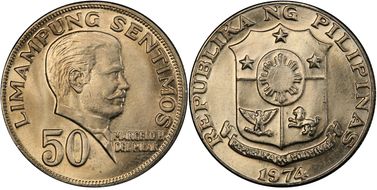 1974 50 Sen MS64