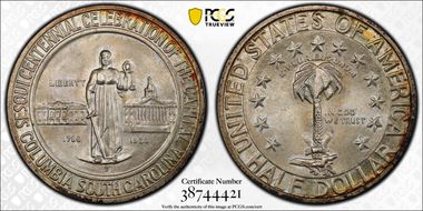 1936-D 50C Columbia MS68