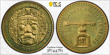 1989-Mo Medal Esplendor de 30 Siglos Brass MS65