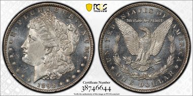 1892 $1 MS64PL