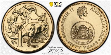 2016 $1 50 Yrs Decimal Currency MS67