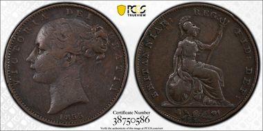 1855 1/4D WW Raised VF25BN