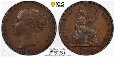 1840 1/4D S-3950 AU58BN