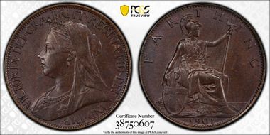 1901 1/4D S-3964 Blackened finish MS65