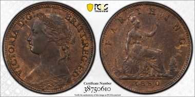 1880 1/4D S-3958 Four berries MS62BN