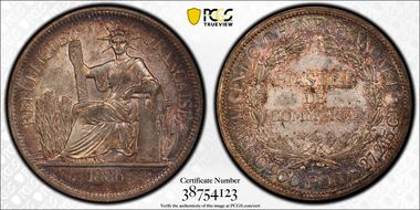 1886-A Piastre Lec-267 AU53