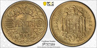 1944 Peseta MS64