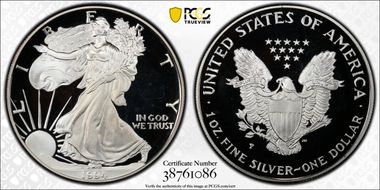 1994-P $1 Silver Eagle PR66DCAM