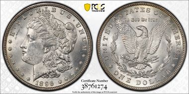 1896 $1 MS62