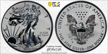 2019-S $1 Silver Eagle Enhanced Rev PR First Strike - Baltimore PR70