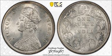 1887-C Rupee SW-6.96 MS64