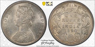 1890-B Rupee SW-6.114 MS62