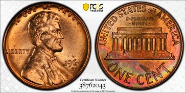 1961-D 1C MS64RB
