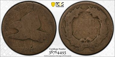 1857 1C Flying Eagle PO1