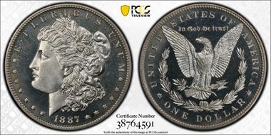 1887 $1 PR66CAM