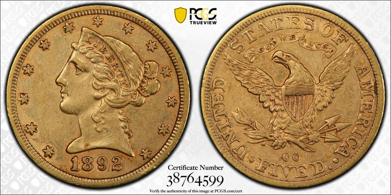 Cert 38764599 - Coin Image