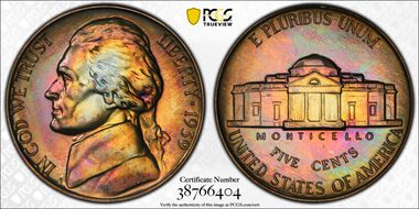 1939 5C Reverse of 1938 PR65