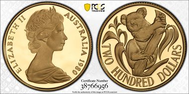 1980 $200 Koala PR69DCAM