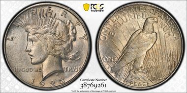 1923-S $1 VAM 1I, Rev Retained CUD N1