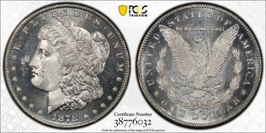 1878-S $1 MS65PL