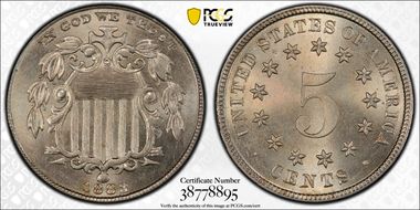 1883 5C Shield MS65