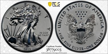2019-S $1 Silver Eagle Enhanced Rev PR First Strike - Baltimore PR70