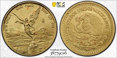 2007-Mo 1/10 oz Libertad Gold MS68