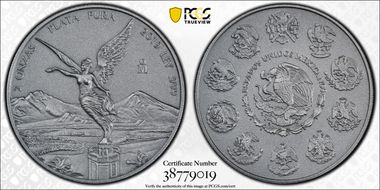 2019-Mo 2 Onza Libertad Ag - Antiqued SP70