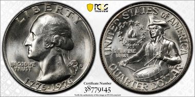 1976-D 25C Clad MS66