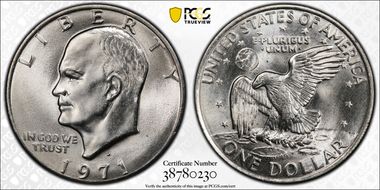 1971-D $1 MS67
