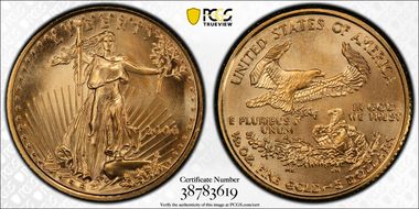 2000 $5 Gold Eagle MS68