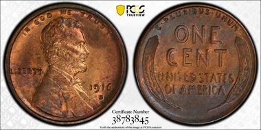 1916-S 1C MS63RB