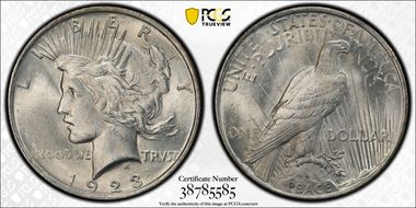 1923 $1 MS64