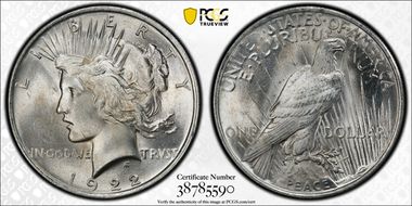 1922 $1 MS65