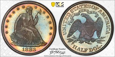 1883 50C PR66+ 