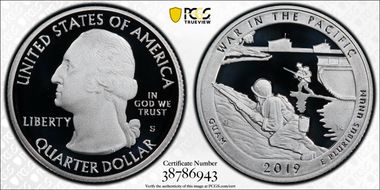 2019-S 25C War in the Pacific NP - Silver Limited Edition Proof Set PR70DCAM