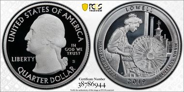 2019-S 25C Lowell NP - Silver Limited Edition Proof Set PR70DCAM