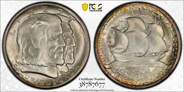 1936 50C Long Island MS66+