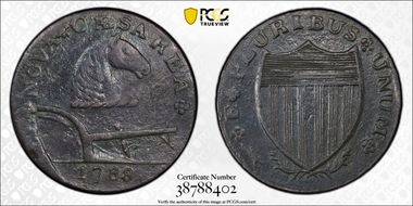 1788 NJ 1/2P Fox Before Legend, Maris 75-bb N1BN