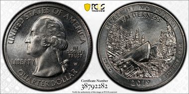 2019-W 25C Frank Church River of No Return NP First Week of Discovery MS64+