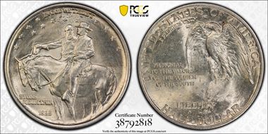 1925 50C Stone Mountain MS65