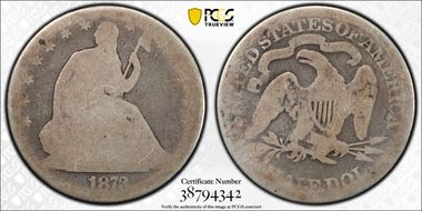 1873 50C No Arrows, Open 3 FR2