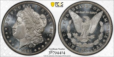1881-CC $1 MS66+ DMPL