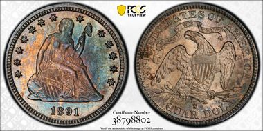 1891-S 25C MS65